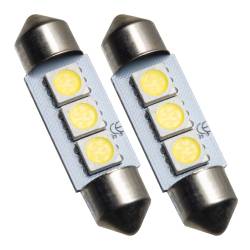 Oracle Lighting - Oracle 5205-001 37mm 4-LED 3-Chip Festoon Bulbs Cool White Pair - Image 1