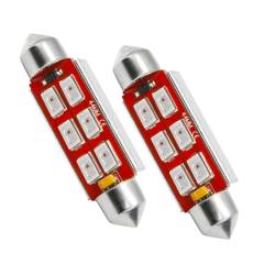 Oracle Lighting - Oracle 5207-004 44mm 6 LED 3-Chip Festoon Bulbs Green Pair - Image 1