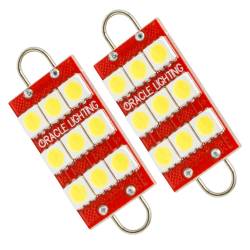 Oracle Lighting - Oracle 5209-001 44mm 6 LED 3-Chip Loop Festoon Bulbs White Pair - Image 1