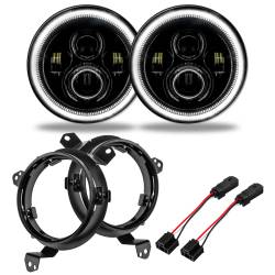 Oracle Lighting - Oracle 5769J-001 7" High Powered LED Headlights Pair for 18+ Gladiator/Wrangler - Image 1