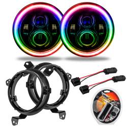 Oracle Lighting - Oracle 5769J-330 7" High Powered LED Headlights ColorSHIFT Pair for Jeep JL/JT - Image 1