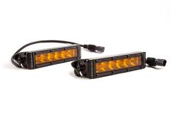 Diode Dynamics - Diode Dynamics DD5044P 6" LED Light Bar Single Row Straight SS6 Amber Wide PAIR - Image 70