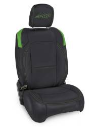 PRP - PRP B037-06 Black/Green Front Seat Covers for Jeep Wrangler JL 2DR Pair - Image 1