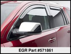 EGR - EGR 571861 Fr/Rr In-Channel Window Visors Smoke 15-20 Tahoe/Yukon - Image 6
