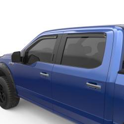 EGR - EGR 573471 Fr/Rr In-Channel Window Visors Smoke 15-24 F150/Super Duty Ext - Image 1