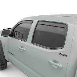 EGR - EGR 575085 Front/Rear In-Channel Window Visors Black for 16-23 Tacoma Double - Image 1