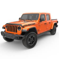 EGR - EGR 575255 Fr/Rr In-Channel Window Visors Black for 18-24 Jeep JL/JT 4DR - Image 5