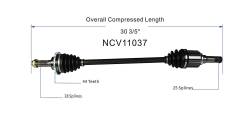 GSP - GSP NCV11037 Ford/Lincoln Right Rear CV Axle Assembly - Image 6