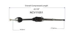 GSP - GSP NCV11051 14-19 Ford Explorer 3.5 AWD Front Right CV Axle Assembly - Image 6