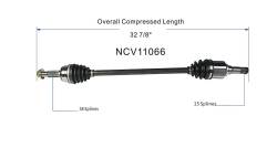 GSP - GSP NCV11066 Ford/Lincoln 3.5/3.7 Left Rear CV Axle Assembly - Image 6
