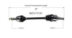 GSP - GSP NCV11131 Front Left CV Axle Assembly for 00-04 Ford Focus 2.0 - Image 6
