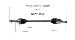 GSP - GSP NCV11162 Ford/Mazda/Mercury Left Rear CV Axle Assembly - Image 6