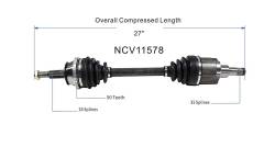 GSP - GSP NCV11578 Front Right CV Axle Assembly for 01-02 Ford Windstar - Image 6