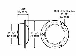 Peterson - Peterson 165FR-MV 165 Piranha LED 2" Clearance Side Marker Light Red - Image 2