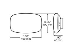 Peterson - Peterson V316MA Amber Rectangular Flashing Beacon LED Hazard Light Surface Mount - Image 3