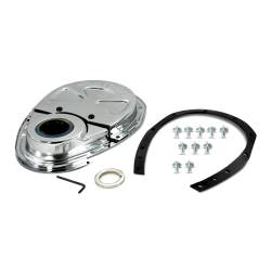 Proform 66666 2PcTiming Chain Cover Chrome for 55-95 Chevy SB 262-400 V8 Engines