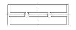 ACL Race Series - ACL Race 5M8174H-.025 Crankshaft Bearing 2003 Ford Focus ZX3 2.3 - Image 2