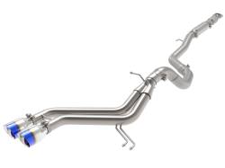 aFe Power - aFe 49-37018-L 2.5-3" Cat-Back Exhaust w/Blue Flame Tips for 13-17 Veloster 1.6L - Image 1