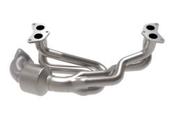 aFe Power - aFe 48-36804-HC Twisted Stainless Steel Header w/Cat for 13-19 Subaru 2.5L - Image 1