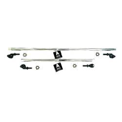 Apex Chassis - Apex Chassis KIT155-YesFlip 1 Ton Tie Rod & Drag Link Assembly Polished Aluminum - Image 1