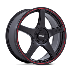 Petrol - Petrol Wheels PE003MQ18802140 P2E 18x8 5x110/115 40mm Matte Black/Red - Image 1