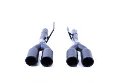 Gibson Performance Exhaust - Gibson 65719B Black Ceramic Exhaust Tip 2.5" In 3.5" Out Dual Clamp-On 6" Long - Image 1