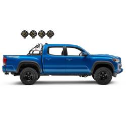 Black Horse Off Road - Black Horse RB005SS-PLB Classic Roll Bar w/7.0" Blk LED SS for Canyon/Colorado - Image 2