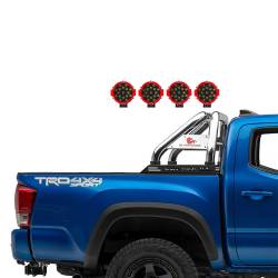 Black Horse Off Road - Black Horse RB005SS-PLR Classic Roll Bar w/7.0" Red LED SS for Canyon/Colorado - Image 2