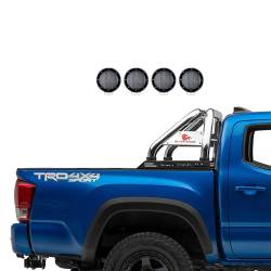 Black Horse Off Road - Black Horse RB08SS-PLFB Classic Roll Bar w/5.3" LED's for 19-24 Ford Ranger - Image 2