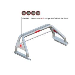 Black Horse Off Road - Black Horse RB09SS-PLFR Classic Roll Bar w/5.3" LED's for 20-25 Jeep Gladiator - Image 2