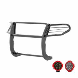 Black Horse Off Road - Black Horse 17FP31MA-PLR Grille Guard Kit w/Red LED's - Image 1
