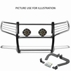 Black Horse Off Road - Black Horse 17H151402MSS-PLB SS Grille Guard w/LED for 16-22 Honda Pilot - Image 1