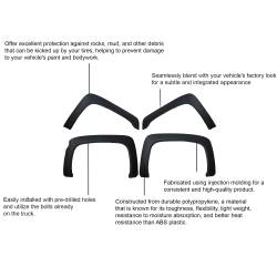 Black Horse Off Road - Black Horse FOESI14 OE Factory Style Fender Flare Black Silverado 1500-2500-3500 - Image 2
