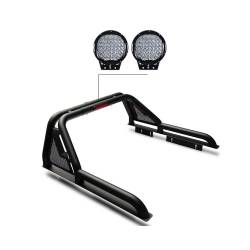 Black Horse Off Road - Black Horse GLRB-07B-PL69B Roll Bar 9"Blk LED Light for 19-24 Ford Ranger - Image 1