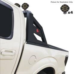 Black Horse Off Road - Black Horse ARB-NIFRB-PLB Amour Roll Bar Kit 7.0" LED's Black for 05-21 Frontier - Image 1