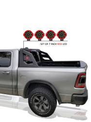 Black Horse Off Road - Black Horse ARB-NIFRB-PLR Armour Roll Bar Kit 7.0"LED Black for 05-21 Frontier - Image 2