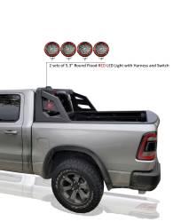 Black Horse Off Road - Black Horse ARB-NIFRB-PLFR Amour Roll Bar Kit 5.3" LED's for 05-21 Frontier - Image 2