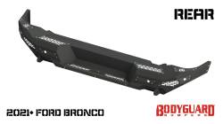 Bodyguard Bumpers - Bodyguard Bumpers MFF21MYT Freedom Series Rear Textured Black Rear Bumper - Image 1