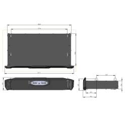Rock Slide Engineering - Rock Slide RS-1600 R-Step 16" Wide Step w/Uni Brackets To Mount On Flat Surface - Image 1
