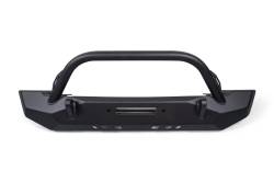 Crawltek Revolution - Crawltek CWLTJ10211 Mid-Width Front Bumper w/Bull Bar for 76-06 Jeep CJ YJ/TJ - Image 1