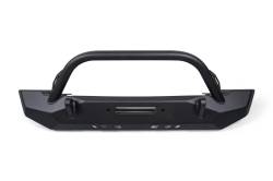 Crawltek Revolution - Crawltek CWLTJ10211 Mid-Width Front Bumper w/Bull Bar for 76-06 Jeep CJ YJ/TJ - Image 2