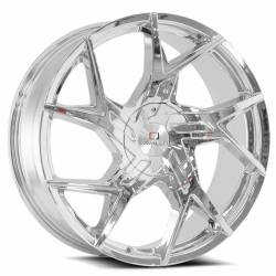 Cavallo - Cavallo Wheel CLV-26 22x9.5 6x5.5 15mm Chrome CLV-262295BLANK+15C-DT6X139.7 - Image 1