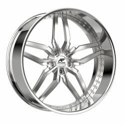 Amani - Amani Wheel DRIFT 26x9 BLANK 1mm Brush Center w/Chrome Lip DRI2693BL82F1BCR - Image 1