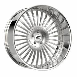 Amani - Amani Wheel R.E.A.L. 22x10 BLANK 38mm Brushed/Chrome REA22104PB16R38BCR - Image 1