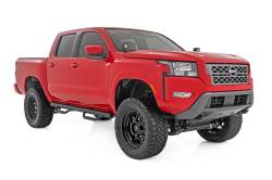 Rough Country Suspension Systems - Rough Country 82001C 3" Drop Step Nerf Bars Blk for 05-26 Frontier Crew 2WD/4WD - Image 2