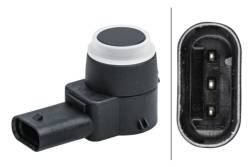 Hella - HELLA 358141371 3 Pin Connector Assist Angled Plugged Parking Aid Sensor - Image 1
