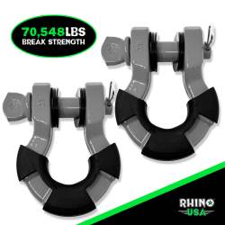 Rhino USA - Rhino USA SUPERSHACK-GRY 8t Super Shackle 2pc Gray - Image 1