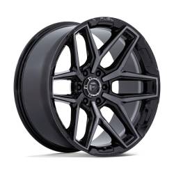 Fuel 1PC - Fuel Off Road FC854BT24106800 FLUX 24x10 6x5.5 0mm Gloss Black/Brushed - Image 1