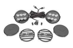 Rough Country Suspension Systems - Rough Country 70805B Black Series 6.5" Halo DRL LED Lights Combo Beam - Image 1