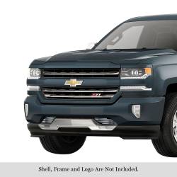 APS - APS Stainless Billet Bumper Grille Polish 16-18 Silverado 1500 GR03FFC23S - Image 1